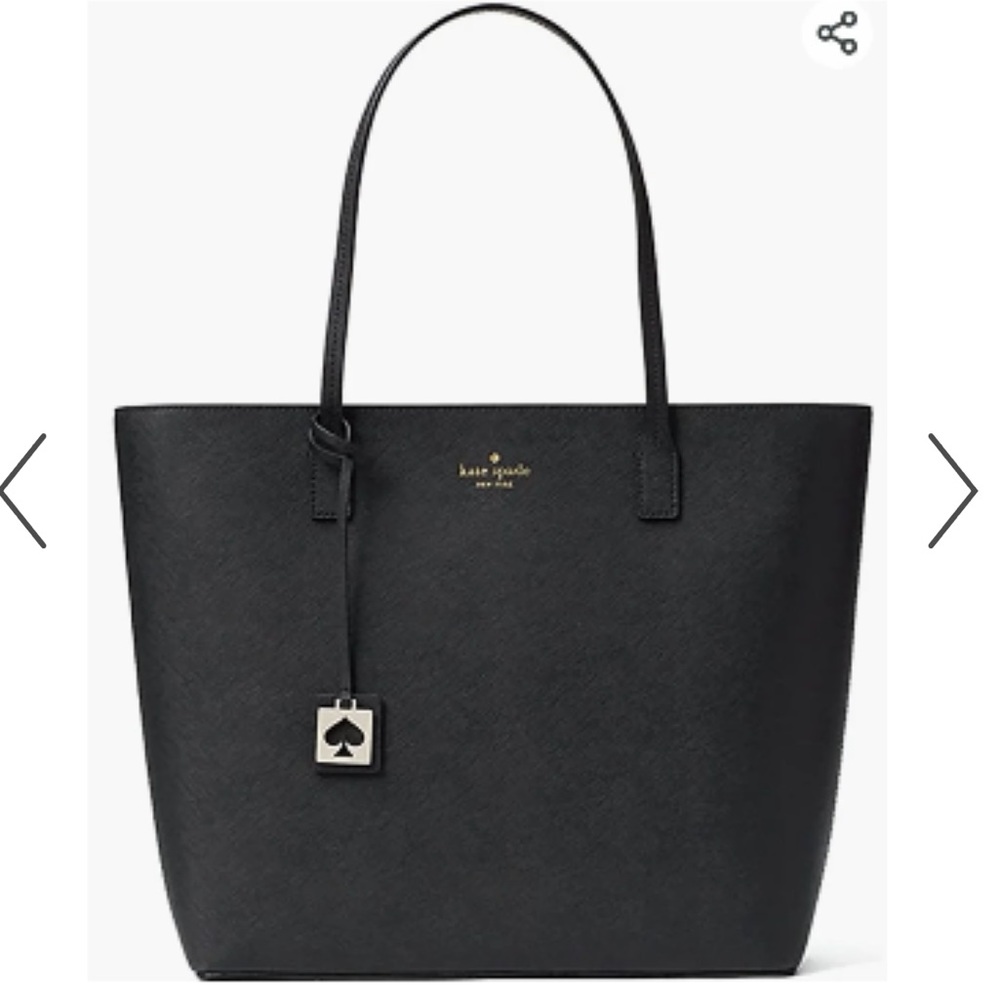 Kate Spade New York Abbey Street Karla Leather Tote NWT BLACK